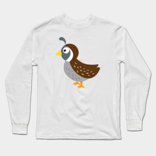 Cute Quail Long Sleeve T-Shirt